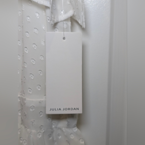 Julia Jordan White Swiss Dot Dress Women’s Size 10 Cottagecore NWT - Picture 7 of 8